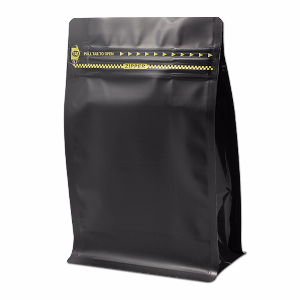 Matte Black Coffee Bags With Zipper For Coffee Beans 7