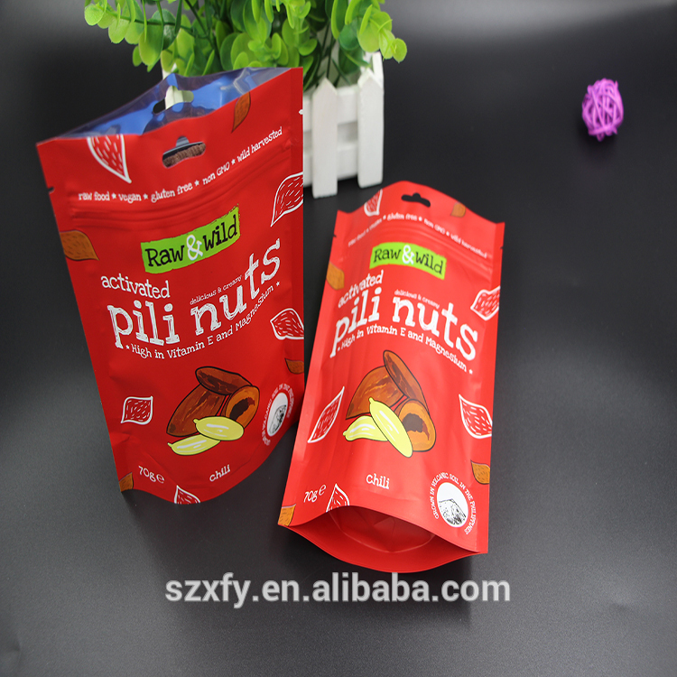 Custom Printed Small Plastic Cashew Nut Packaging Bag