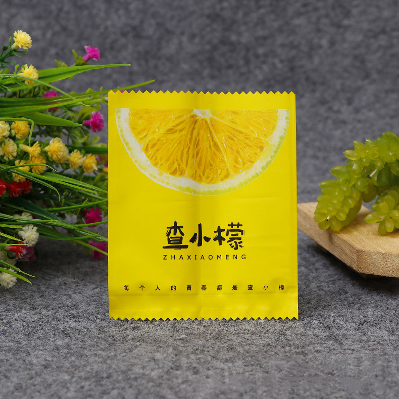 Plastic composite bag with three sides sealed and back sealed tea bag and aluminum foil food bag customized 3