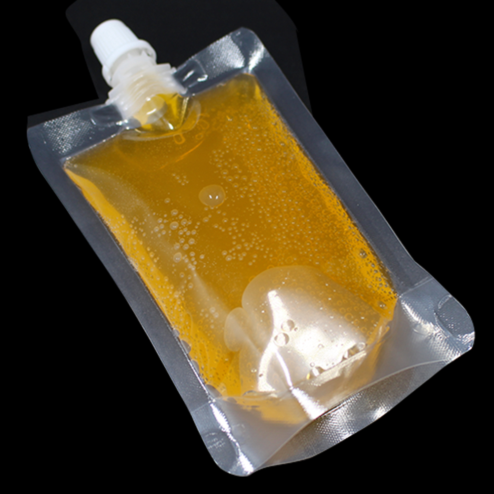 Transparent Stand Up Packaging Juice Drinking Liquid Bag 7