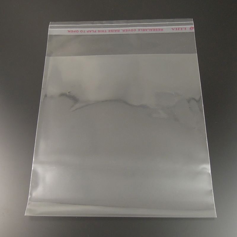 transparent self adhesive seal poly clear clothe, jewels,opp bag