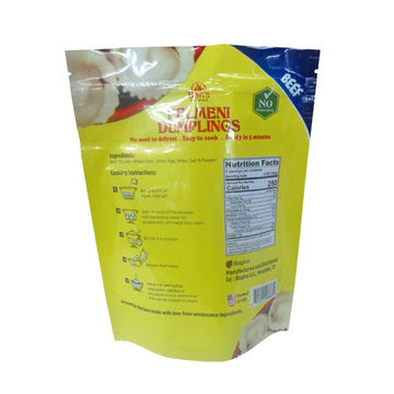 Custom Printed Plastic Resealable Laminated Stand Up Cheap Zipper Food Grade Dumplings Packing Plastic Bag 5