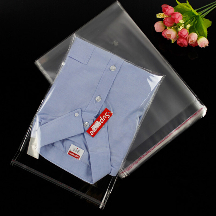 Clothes Bag High Quality Clear Clothes Self Adhesive Poly Bag For Garment Details