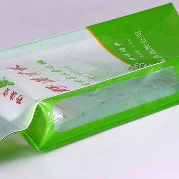 Factory best in quality biodegradable plastic rice packing bag for 1kg 2.5kg handle plastic bag