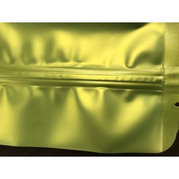  High Quality Zipper Golden Plastic Bag