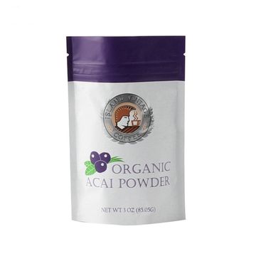 organic acai powder packing stand up pouch with zipper with zipper packed snack and food plastic bag 3