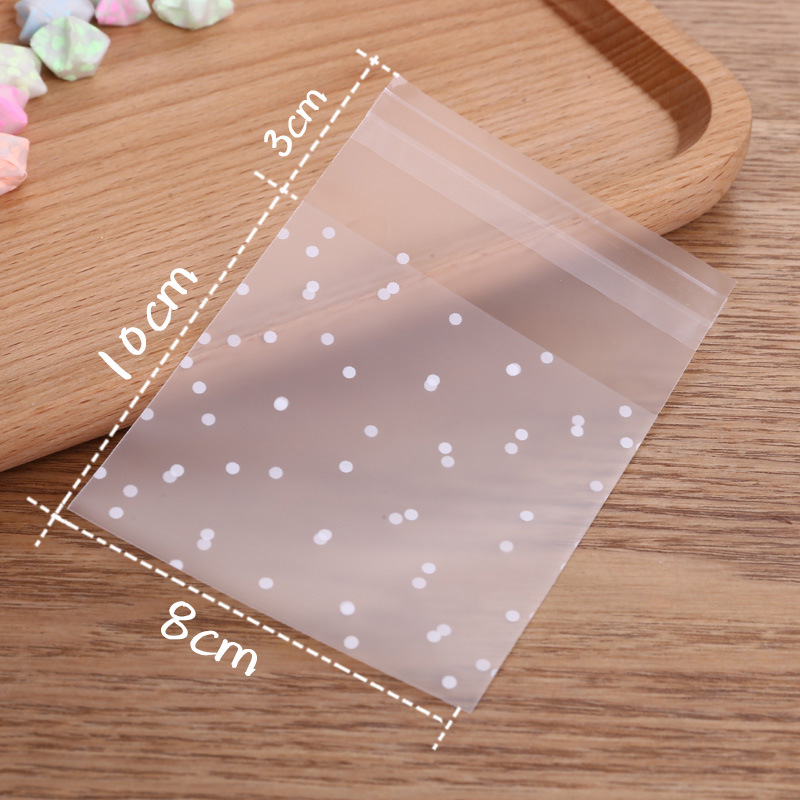 Clear Self-adhesive Plastic Envelope  Cookie Packaging Gift Bag PE plastic bag 3
