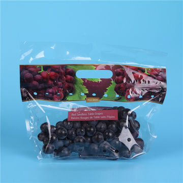 Customized food transparent Mylar plastic packing bag for fresh fruits