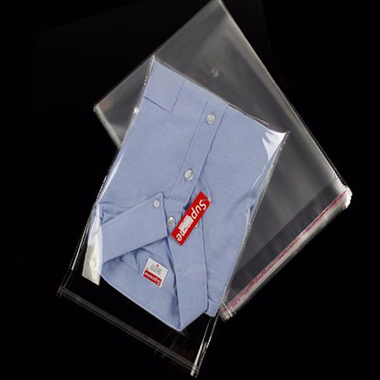 Cheap Plastic Shirt Bag with Clear and Self Adhesive Cloth Packaging 9
