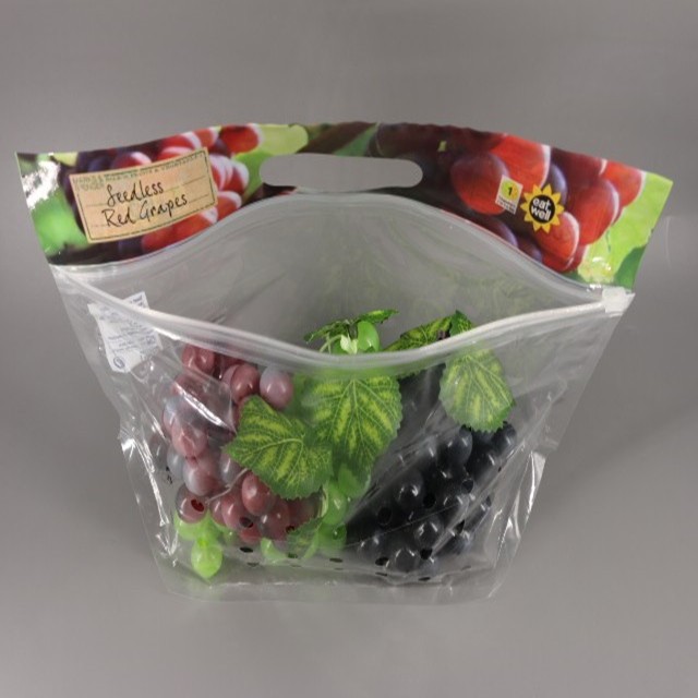 Custom Printed OPP CPP Laminated Ziplock Plastic Food Packaging Bag For Fruits/Vegetables