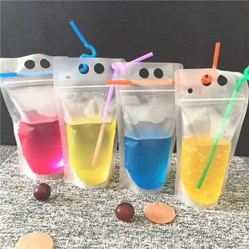 Laminated Stand Up Zipper Pouch for Juice Matte bag Plastic bag