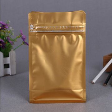 Customized biodegradable resealable aluminum foil ziplock plastic food packaging bag stand up pouch
