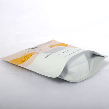 Plastic bag coffee  tea bag stand up pouch plastic bag with zipper and tear notch 5