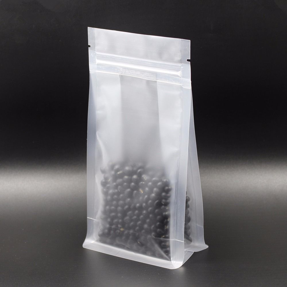 Eight - Sided Seal Resealable Stand Up Plastic Pouches Bag Matte Food Poly Bag 7