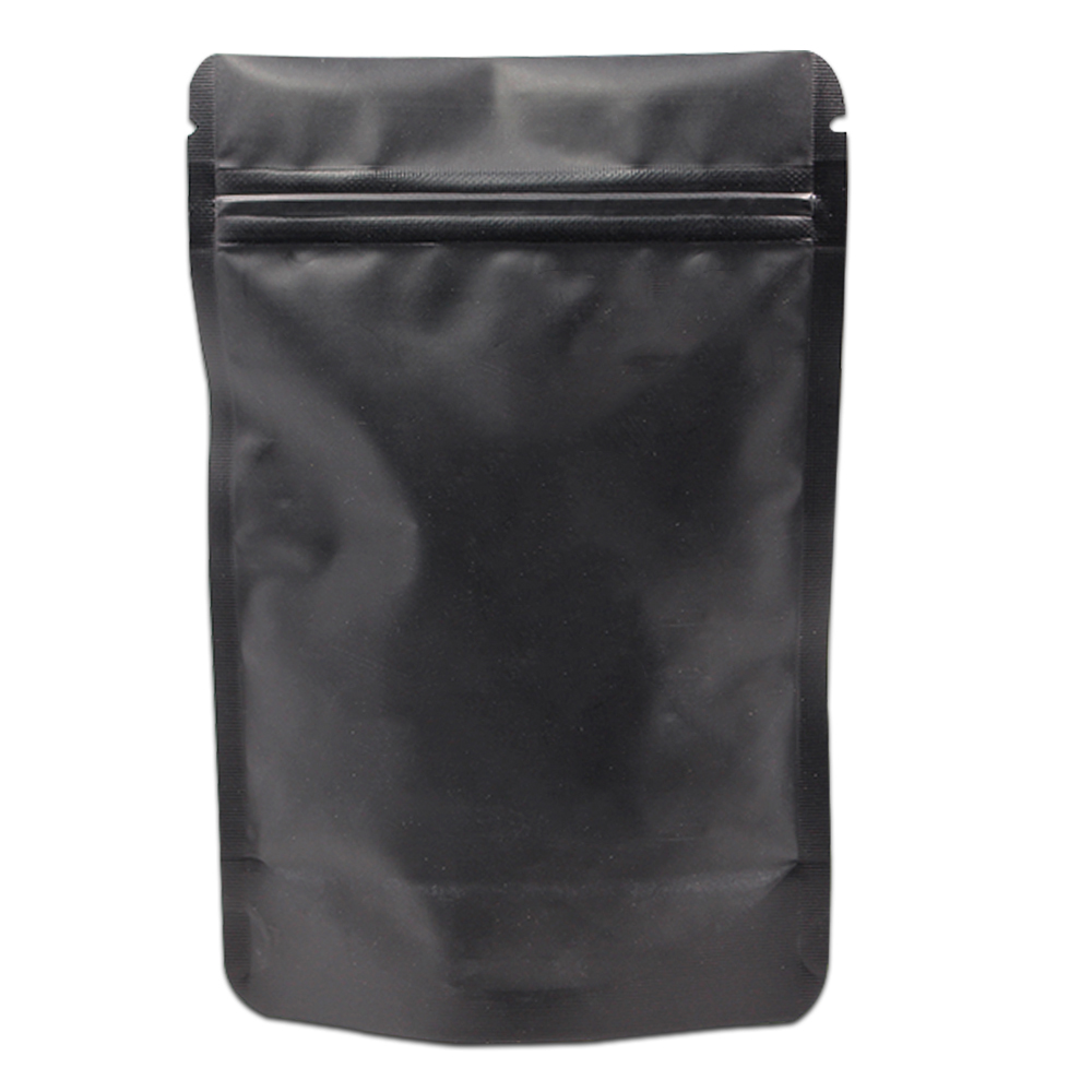Matte Black Coffee Bags With Zipper For Coffee Beans