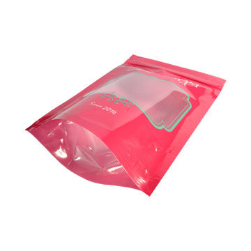 Compostable stand-up zipper sea salt bag with window packaging food snack candies plastic bag 9
