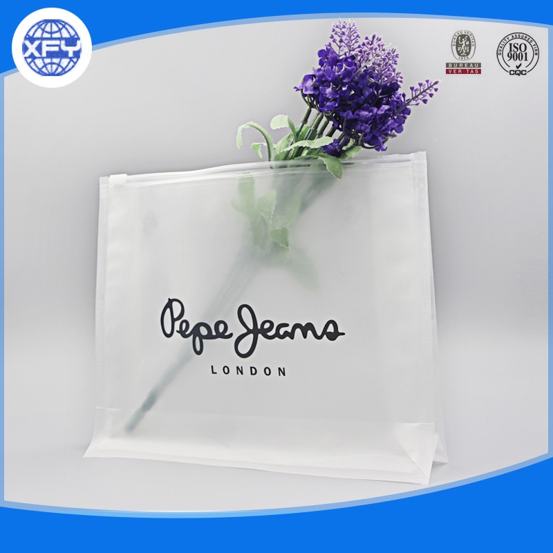 OEM Wholesale Transparent PVC Plastic Bag With Zipper