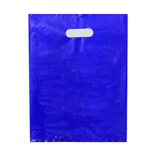 Pink and Purple Merchandise Bags, Die Cut Handles,Strong, Durable, PE handle plastic bags 5