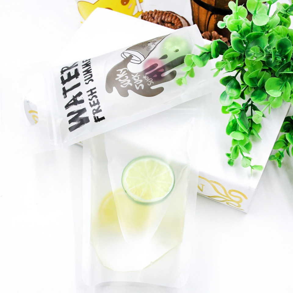 Creative Pe Transparent Juice Bags Food Drink Juice Milk Tea Handy Self-styled Plastic Bag 5