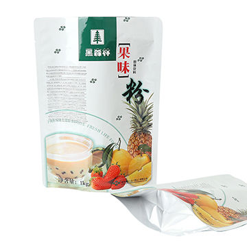 Food Grade Powder Packaging Plastic Reusable Aluminum Foil Resealable Bag Stand Up 9