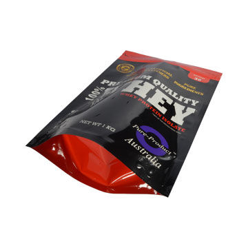 Hot Laminated One-way White Coffee Resealable Packaging Bags With Valve Stand Up Zipper Plastic Bag 5