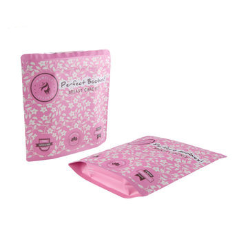 Pink Ziplock Bag Stand-up Pouch Plastic for Tea custom size and any colors bags