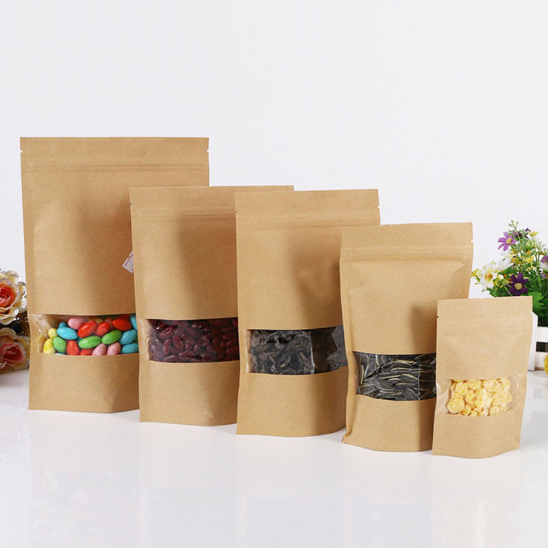 Brown-Kraft-Paper-Zipper-Food-Bags-With