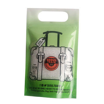 Plastic Packaging Bag with Handle Stand Up with Zipper Packed rice and dried fruit plastic bag 7