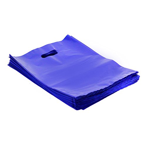Pink and Purple Merchandise Bags, Die Cut Handles,Strong, Durable, PE handle plastic bags 11