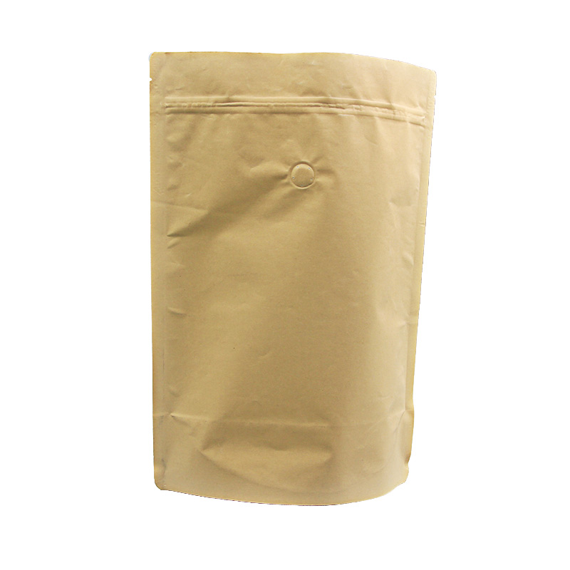 Manufacturer Kraft Paper Stand Up Ziplock Plastic Bag For Food And Coffee 7