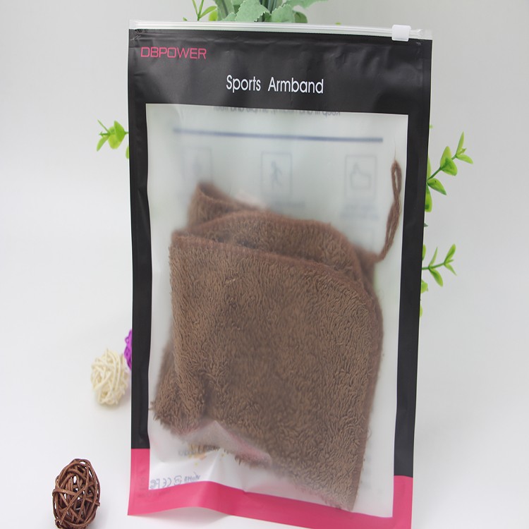 Custom Printed Frosted PVC Decorative Ziplock Bag With Window