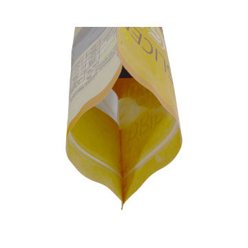 Kraft Paper Bag Black Stand Up With Clear Window Withe Zipper And Tear Notch Packed Dried Food Plastic Bag 3