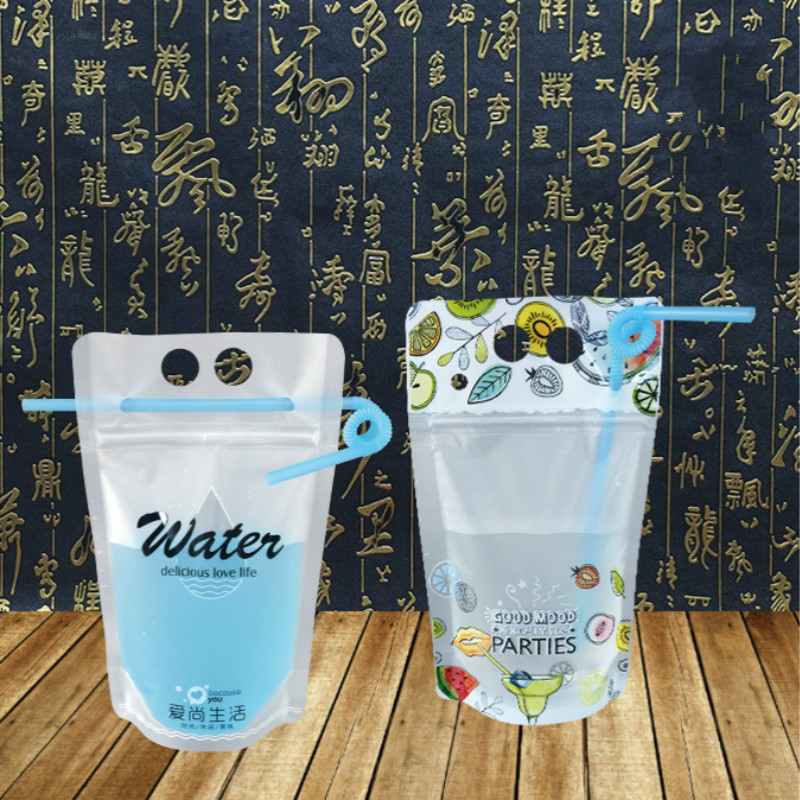 Juice  tea soy milk coffee liquid tea packing bags zip lock stand up bag plastic pouch