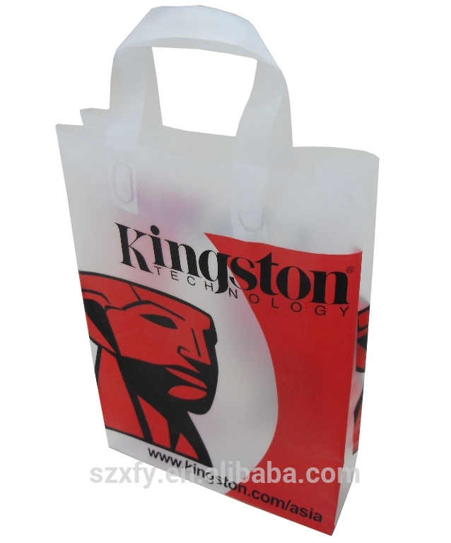 Wholesale die cut shopping plastic packing bag with customized logo 9