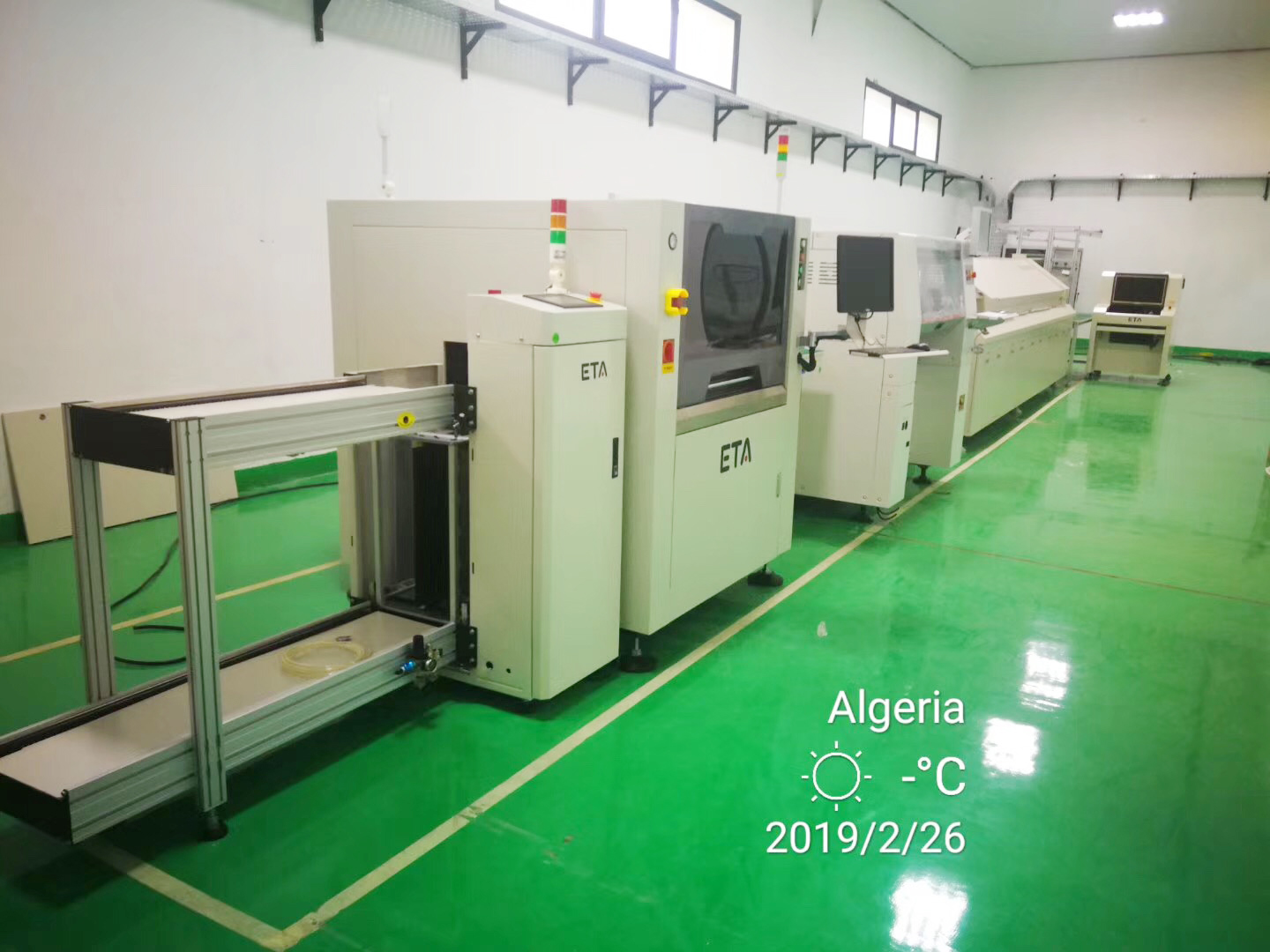 Hanwha SMT line. Hanwha Smart SMT Production. Hanwha Production line.