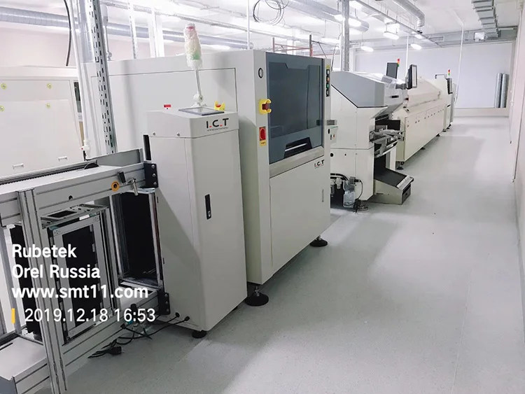 I.C.T Russia-SMT Line-PCB Loader and JUKI placement machine.jpg