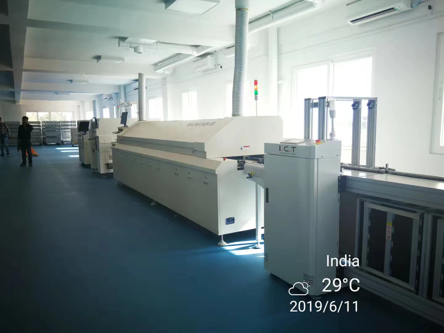 I.C.TNew Delhi-India-SMT production line-Reflow Oven-PCB Unloader19.06.jpg