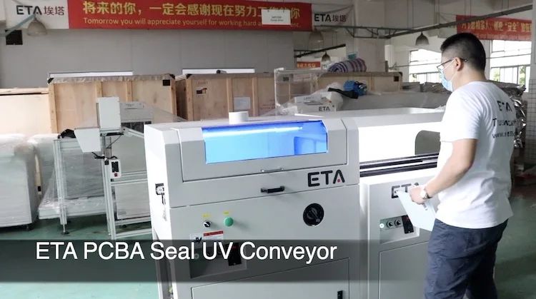 PCBA Coating Conveyor With UV Inspection Light