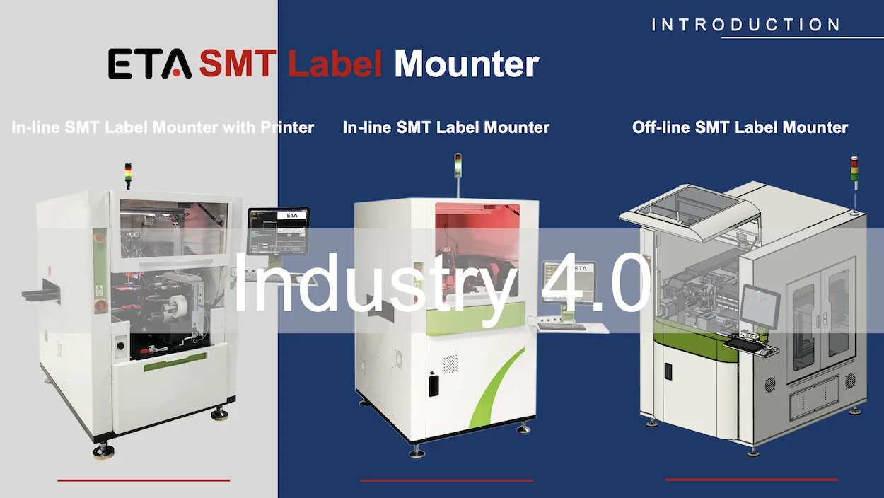 High Precision In-line SMT PCB Label Mounter with Printer