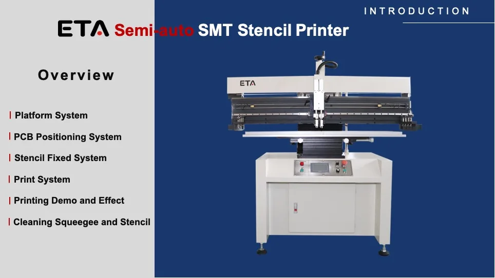 How the Semi-auto SMT Solder Paste Printer Machine Works