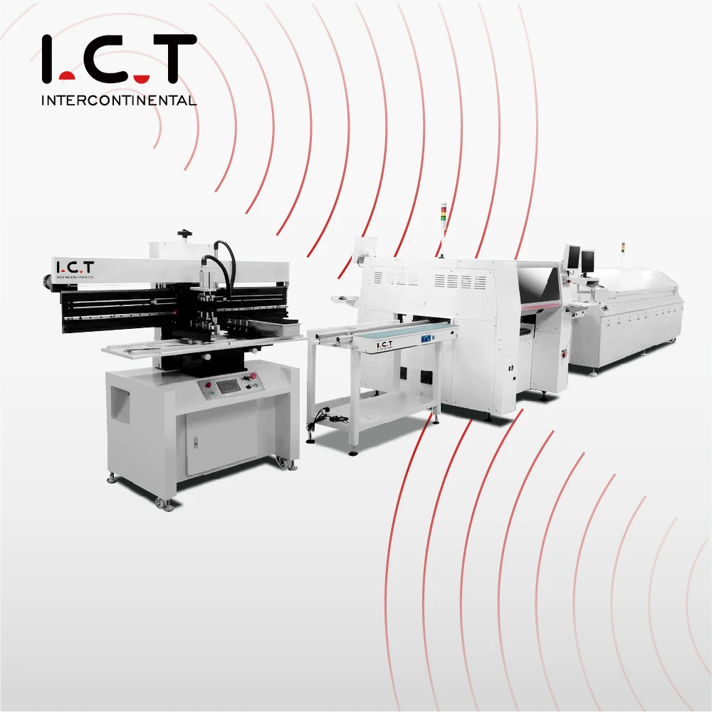 Semi-auto Multi Function complete line of SMT machine