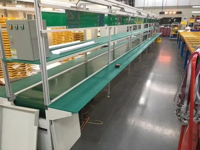 SMT Assembly Conveyor Belt Lines with Working Tables