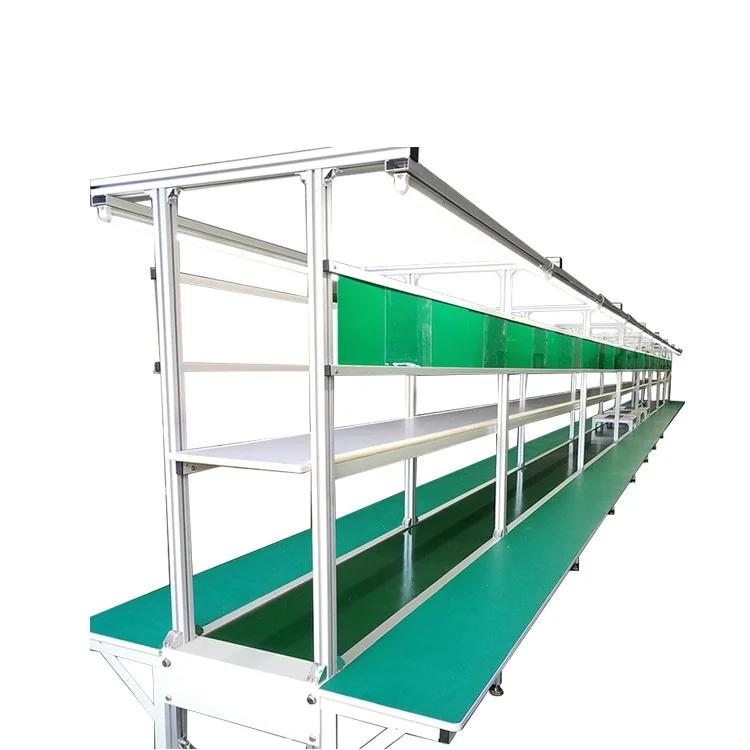 2018 LED Light TV Assembly Line PVC Belt Conveyor Production Assembly Line