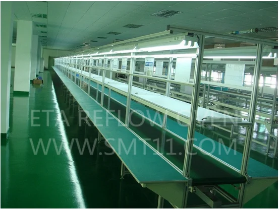 SMT Assembly Conveyor Belt Lines with Working Tables 5