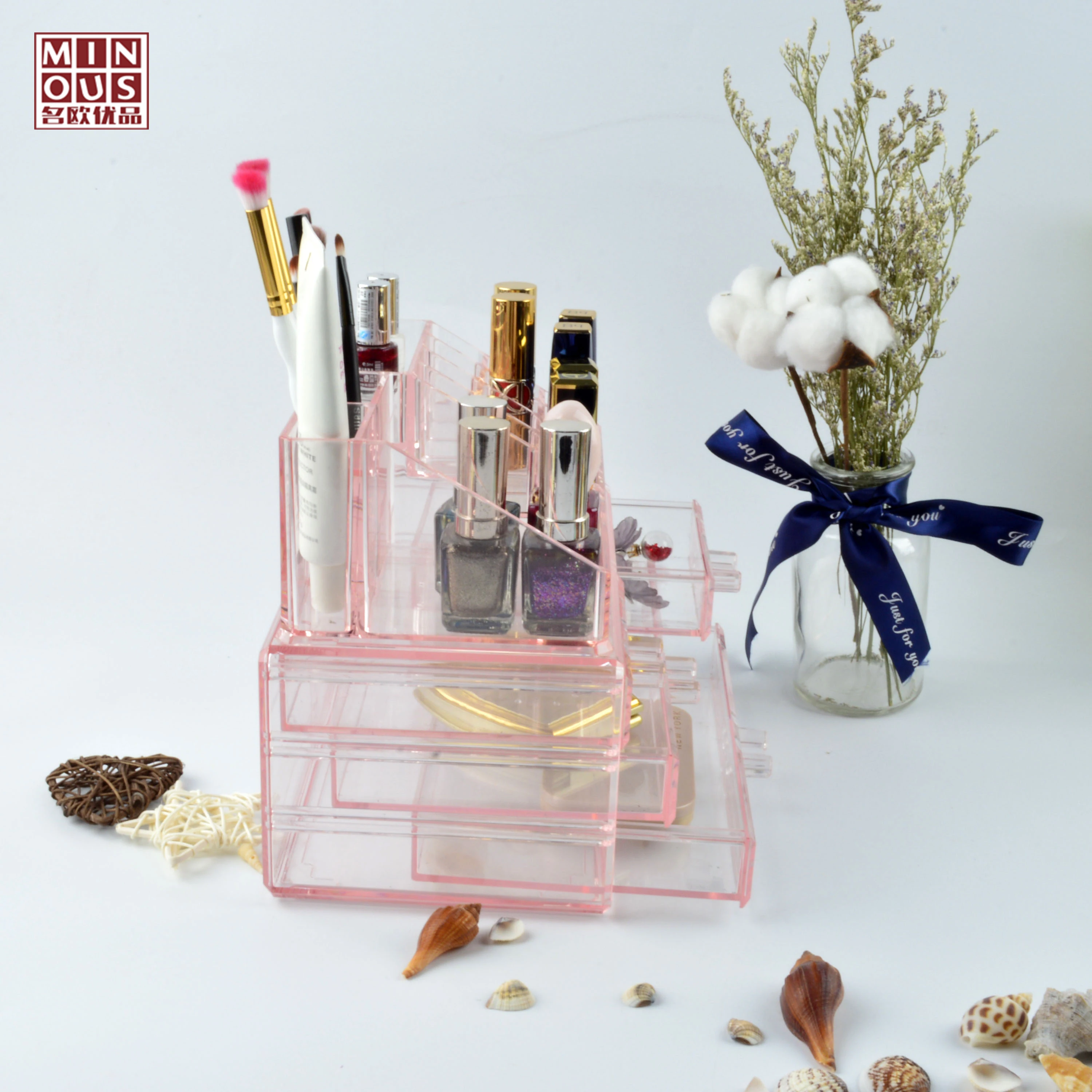 Cheap Clear Acrylic Makeup Cosmetic Jewelry Display Box 2