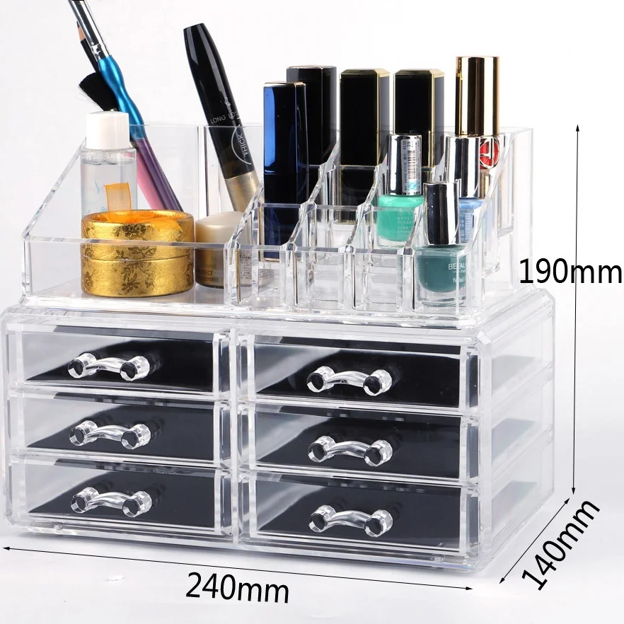 China-wholesale-clear-acrylic-makeup-storage-box