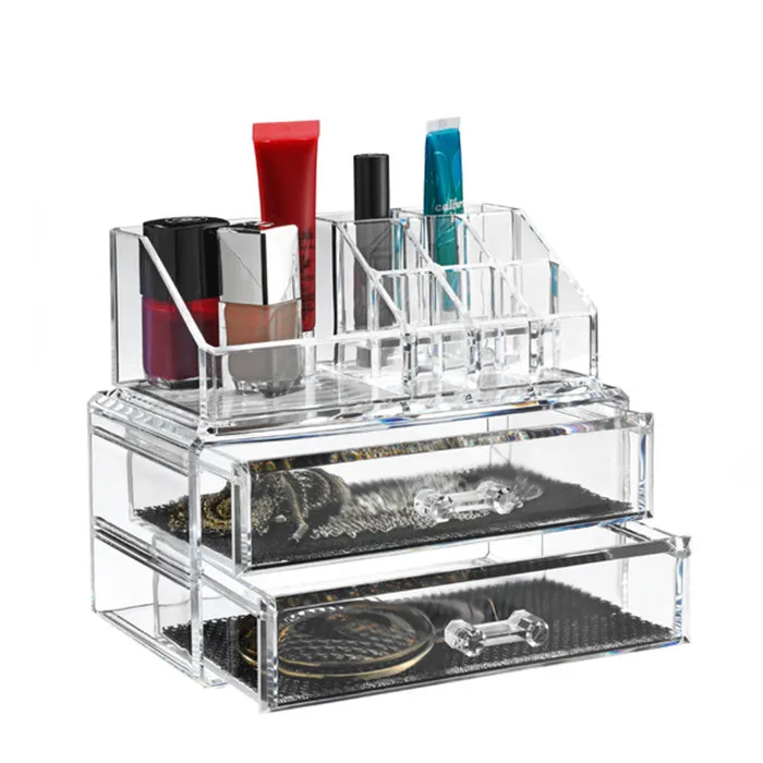 custom-luxury-Clear-acrylic-makeup-organizer-with