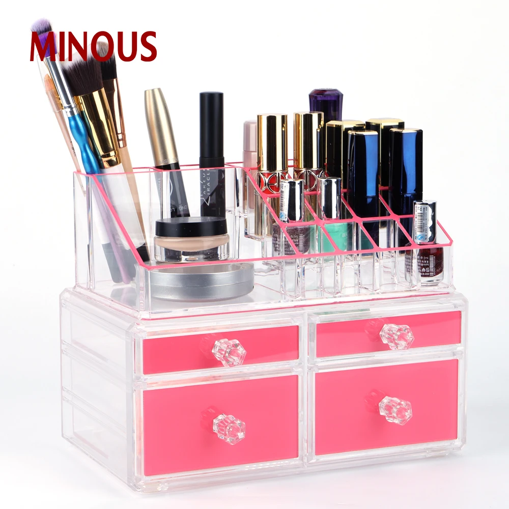 acrylic Cosmetic box with 4 drawers XZC-303 Details 2