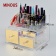 High-quality-golden-clear-acrylic-Cosmetic-box