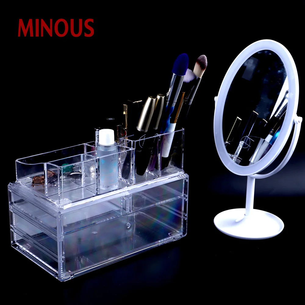Environmental Waterproof clear Acrylic makeup display stand 6